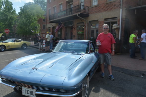 Ken Jelley of Brookfield received best of show in the Roscoe Village Corvette show on Sunday, June 11.