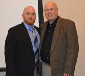 Chad Lahna is pictured with Tim Mead, who coached him in baseball at Walsh University. Contributed | Beacon