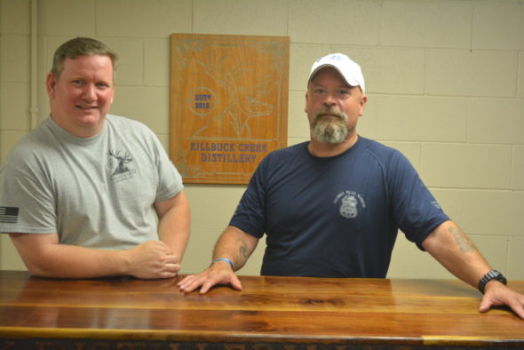 Rob Ashcraft and Larry Turner are the owners of Killbuck Creek Distillery, LLC which is located in the former Randles Cheese building on U.S. 36. Josie Sellers | Beacon