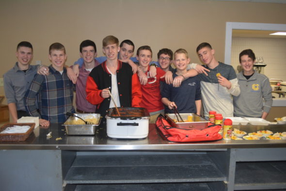 The Coshocton Christian School Boys Basketball team hosted a spaghetti dinner fundraiser on Feb. 18. Josie Sellers | Beacon