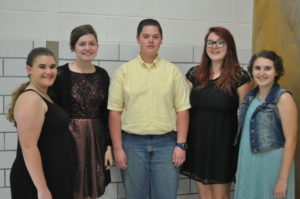 L.E.O. Club Officers pictured from left are: President Augusta Kinzel, Vice President Josie Gray, Executive Committee members Henry Hall and Megan Salmons, and Secretary Brett Kinzel. Mark Fortune | Beacon