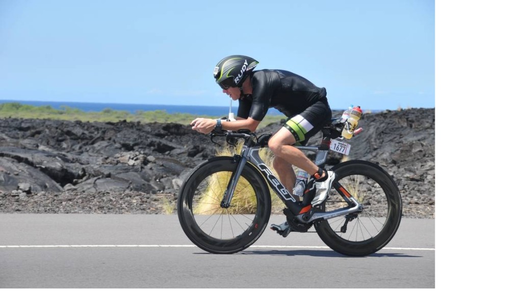 The Ironman consists of three parts. The first is a 2.4 mile swim, followed by 112 miles on a bike and finally, finishing with a 26.2 mile marathon.