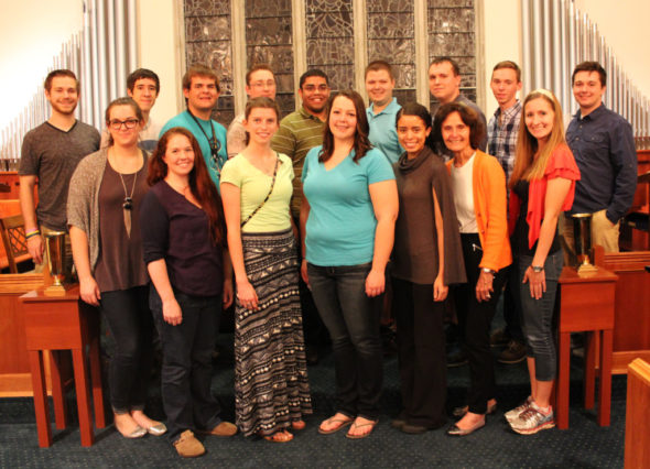 New and returning members of the choir include: Front Row: Left to Right: Emily Els, Heather Palenshus, Karysa Kent, Catherine Reese, Kelly Florian, Sharon Sutton, and Jennifer Shanks; Back Row: Andy Hall, Quinn Wherley, Michael Belt, Everett Hall, Bryan Still, Nathan Shutt, Austin Youker, Jordan Conner, and Levi Masters. Not pictured: Ruth Edwards, Janet Boyd, Kayla Cowden, and Tyler Hahn. Contributed | Beacon