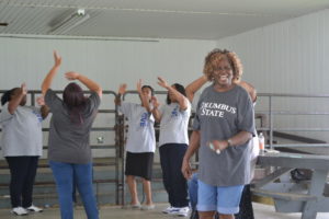 Columbus State Gospel Vocal Ensemble entertained at the Gospel Sing held at the Rotary Pavilion on July 22. Jen Jones | Beacon