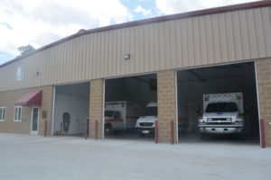 The new Warsaw EMS building was completed last April and has enough room for both paramedics and village council meetings. The new bay area has enough room to fit three ambulances comfortably.