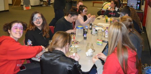 Students enjoyed astronomy themed crafts at the Star Party held April 21 at Coshocton High School. Josie Sellers | Beacon