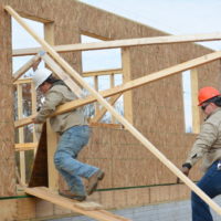 Career center students get hands-on experience at Habitat house