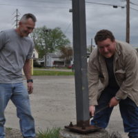 Bank donates light poles to Indian Mud Run