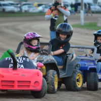 Power Wheels demolition derby class thrills youngsters