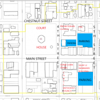 Off-street parking available in downtown area