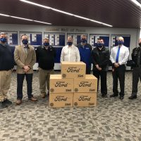 Ford shares donated masks with the community