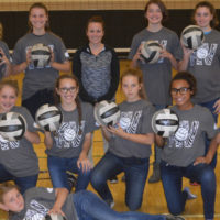 Seventh grade Lady Bears celebrate perfect season